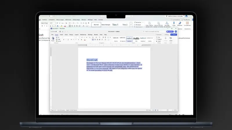 Illustration de Après avoir cloné la suite Adobe, un développeur et son IA s'attaque à Microsoft avec Word