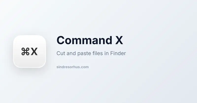Illustration de Command X — Sindre Sorhus