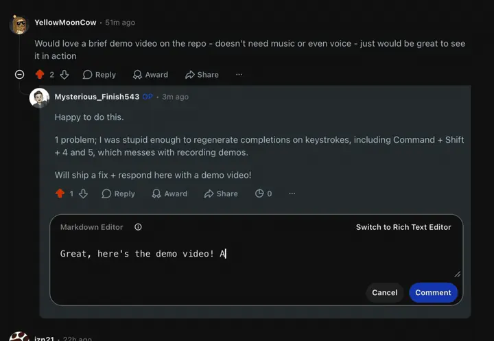 Illustration de KeyType: An open-source Cotypist with macOS system wide AI autocomplete
