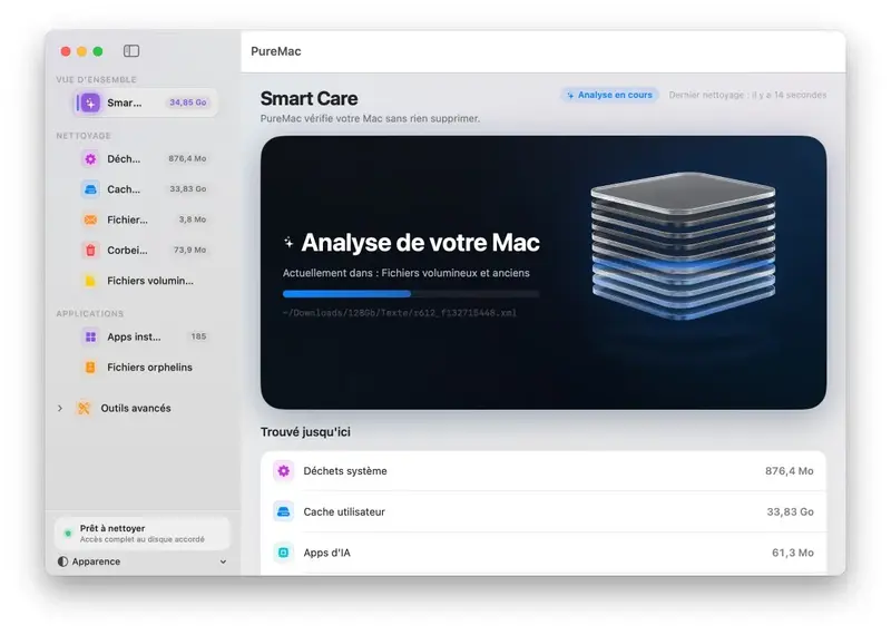 Illustration de PureMac - Faites un grand ménage sur votre Mac, gratuitement