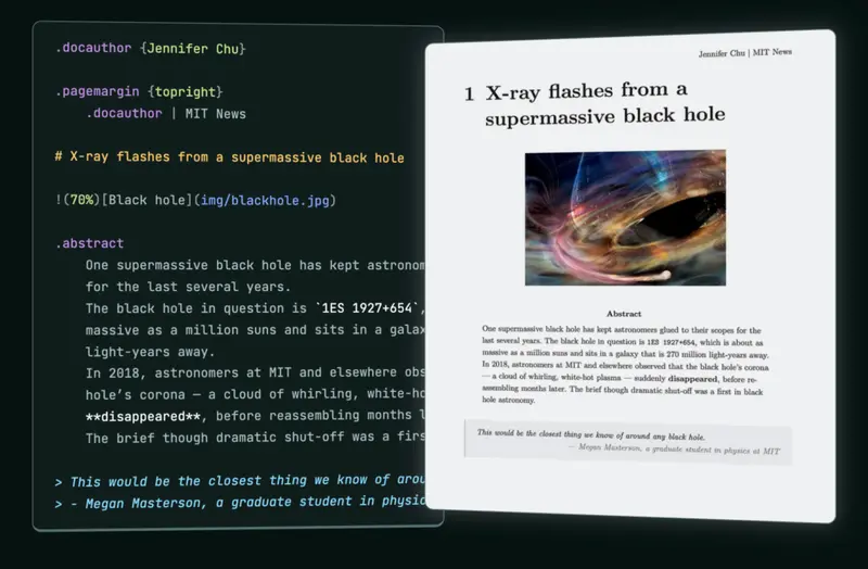 Illustration de l’article 'Quarkdown 2.0 - Du Markdown qui crache PDF, slides et wikis'