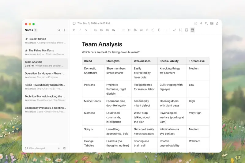 Illustration de Scratch: A minimalist, offline-first markdown note-taking app