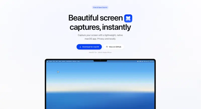 Illustration de Snapzy | Beautiful Screen Capture for macOS