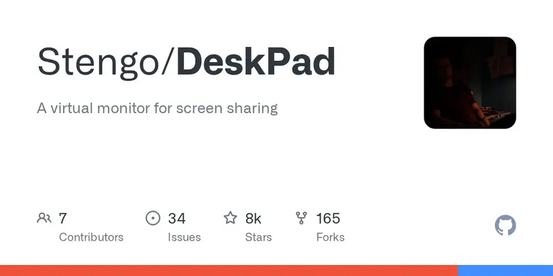 Illustration de Stengo/DeskPad: A virtual monitor for screen sharing