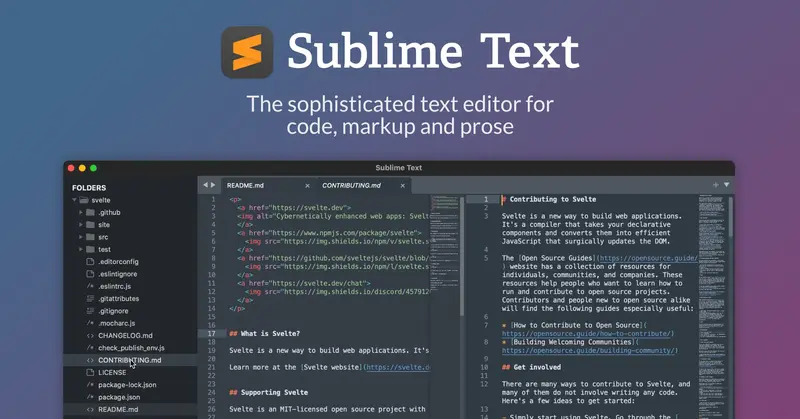 Illustration de Sublime Text - Text Editing, Done Right